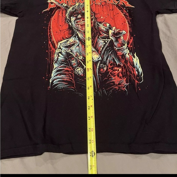 The Black Dahlia Murder Metal Band Graphic Grunge T-Shirt Sz.M Gildan Black-Red - Picture 5 of 6